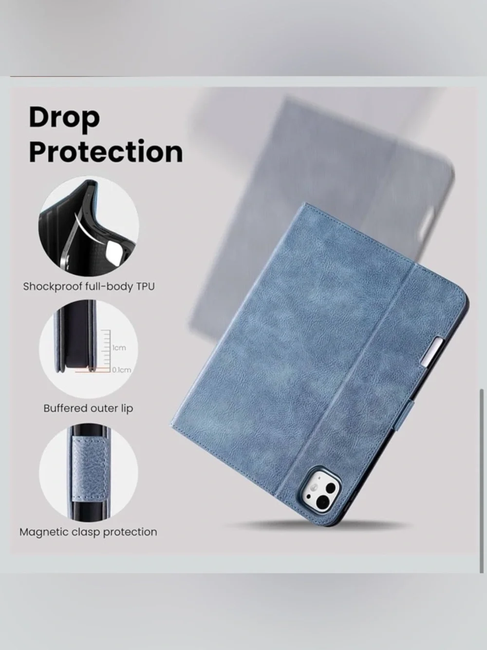 Handmade Case for iPad Pro 13 Inch (M5/M4) 2025/2024 with Pencil Holder Pocket